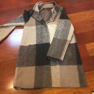 Wool Blend Flannel lightweight coat